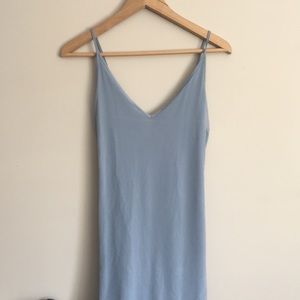 Body-con ice blue dress